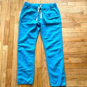 Roxy Linen pants, W’s Med / 10, Blue Excellent condition!